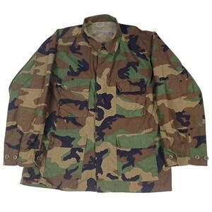 Tru Spec Woodland Camo Field Jacket Men's X-Large Regular Military Field Coat